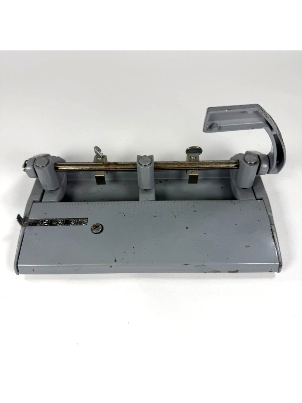 Vintage Foothill 310 Adjustable Heavy-Duty 3/8" Three-Hole Punch Industrial